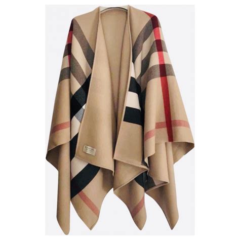 cape burberry femme|authentic burberry poncho.